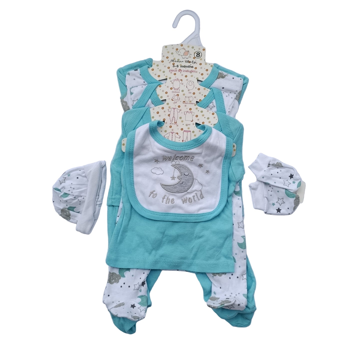 SUIT 8PC COTTON