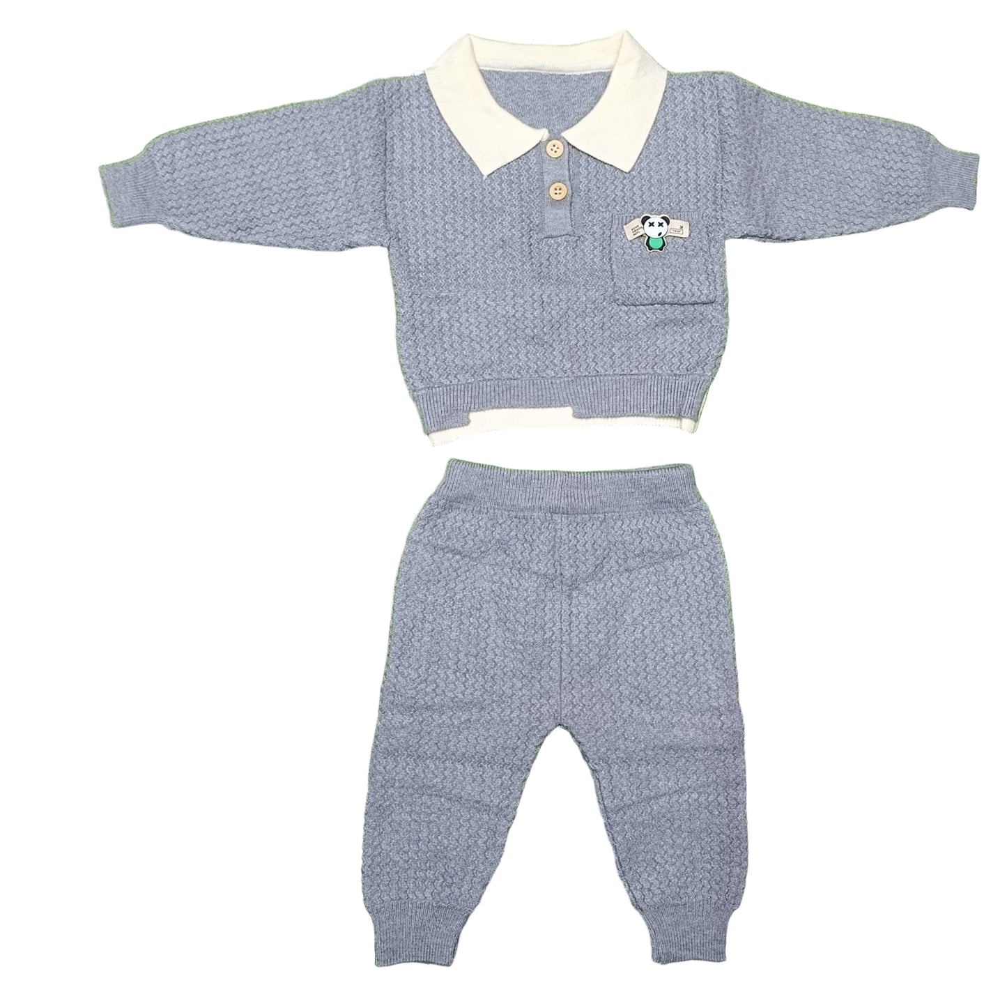 SUIT 2PC KNITTED (COLLAR)
