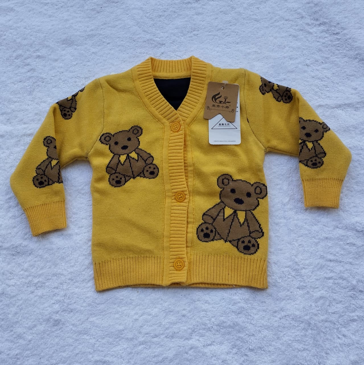 SWEATER KIDS BUTTON (BEAR)