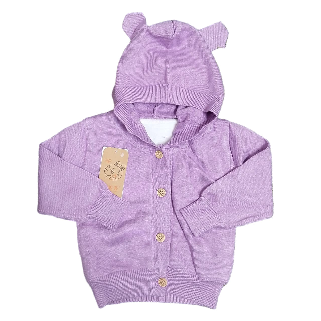 SWEATER HOODED BUTTON