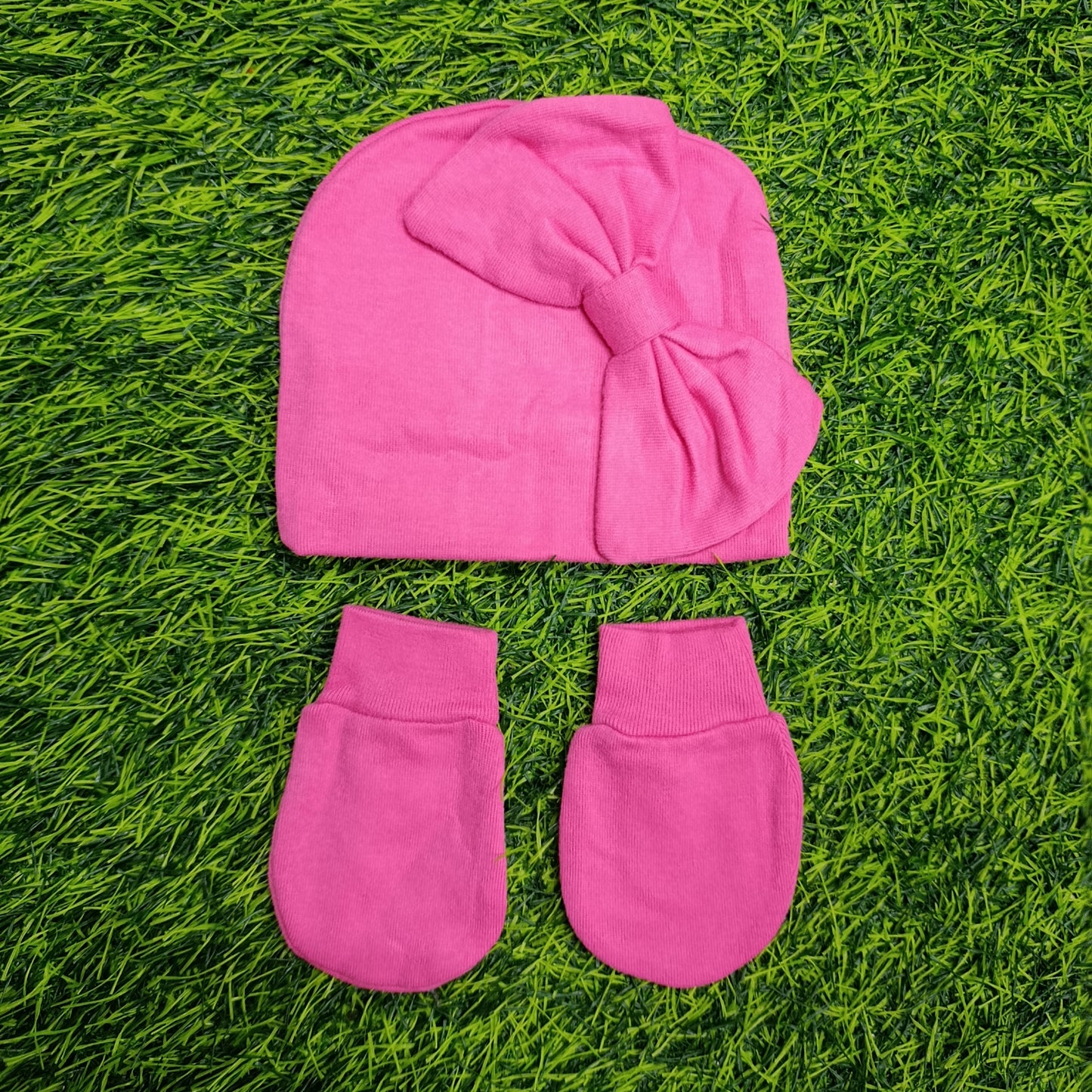 CAP COTTON SET/MITTENS