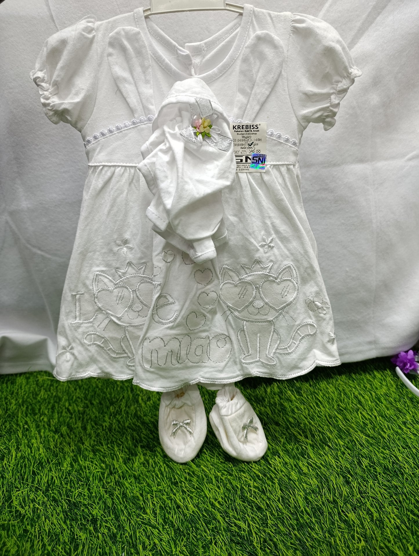 DRESS WHITE SET