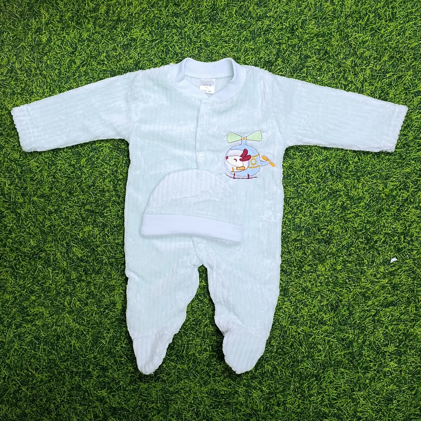 ROMPER FLUFFY STRIPES