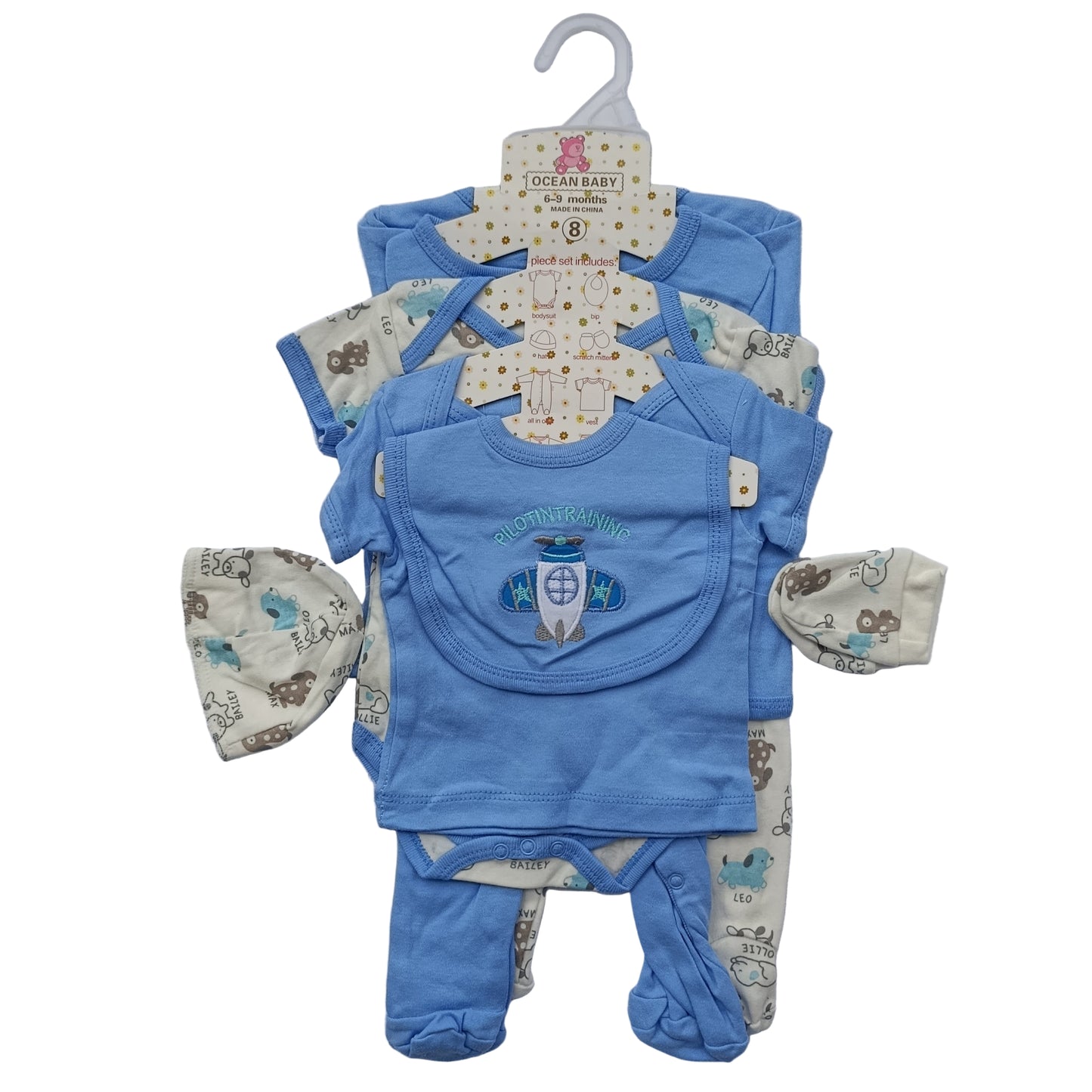 SUIT 8PC COTTON