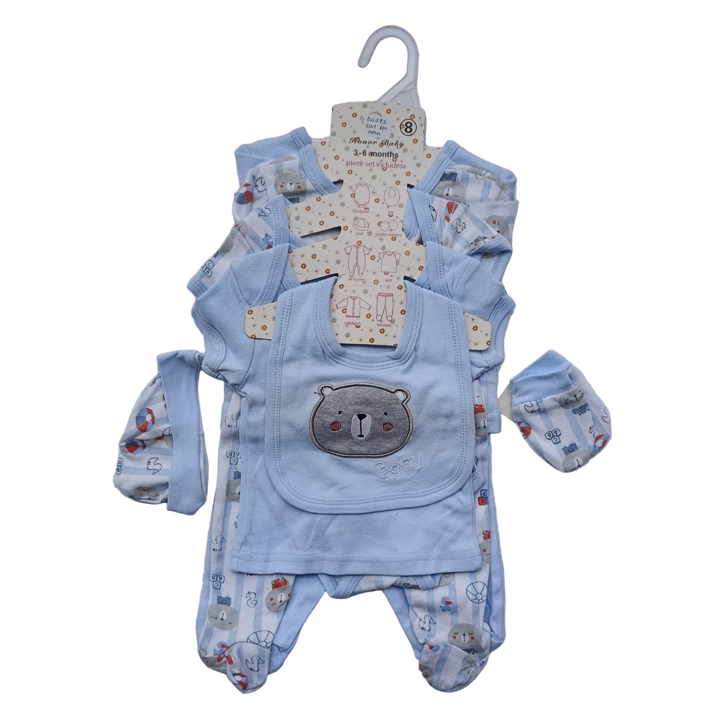 SUIT 8PC COTTON