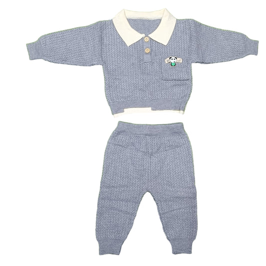 SUIT 2PC KNITTED (COLLAR)