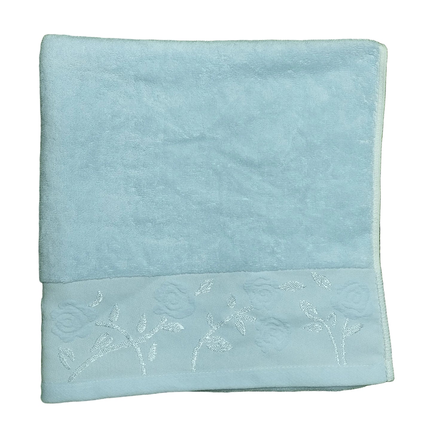 TOWEL FLOWERED PLAIN