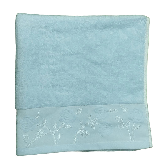 TOWEL FLOWERED PLAIN