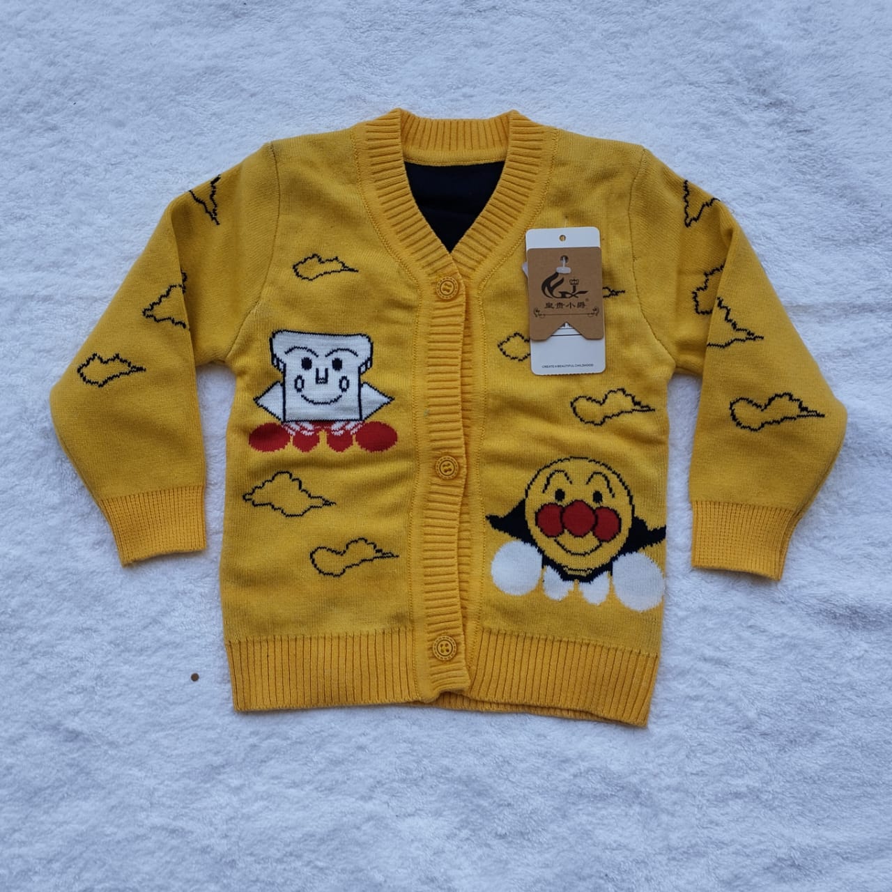 SWEATER KIDS BUTTON (CLOUD)
