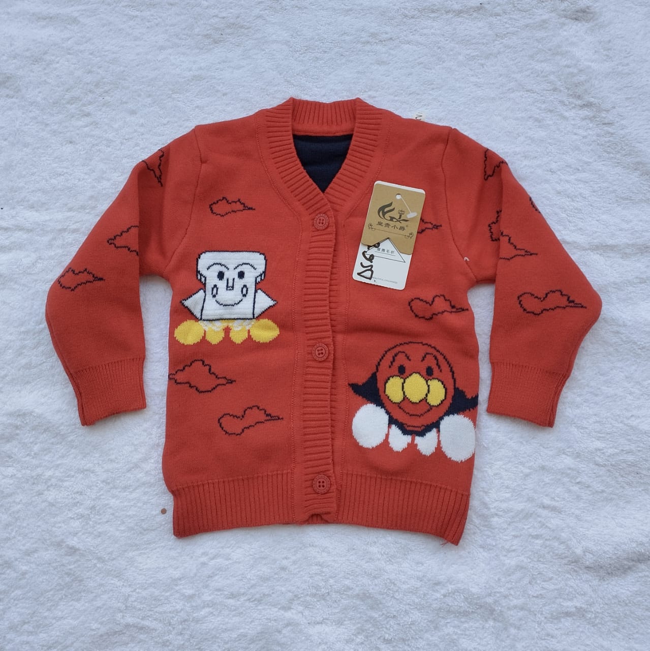 SWEATER KIDS BUTTON (CLOUD)