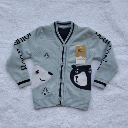 SWEATER KIDS BUTTON (HONEY)