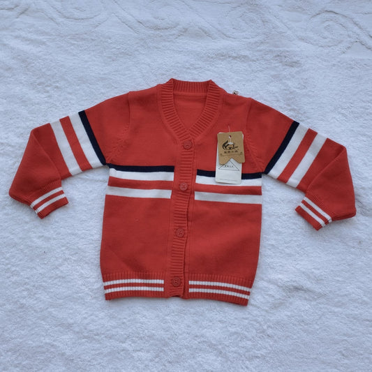 SWEATER KIDS BUTTON (STRIPES)