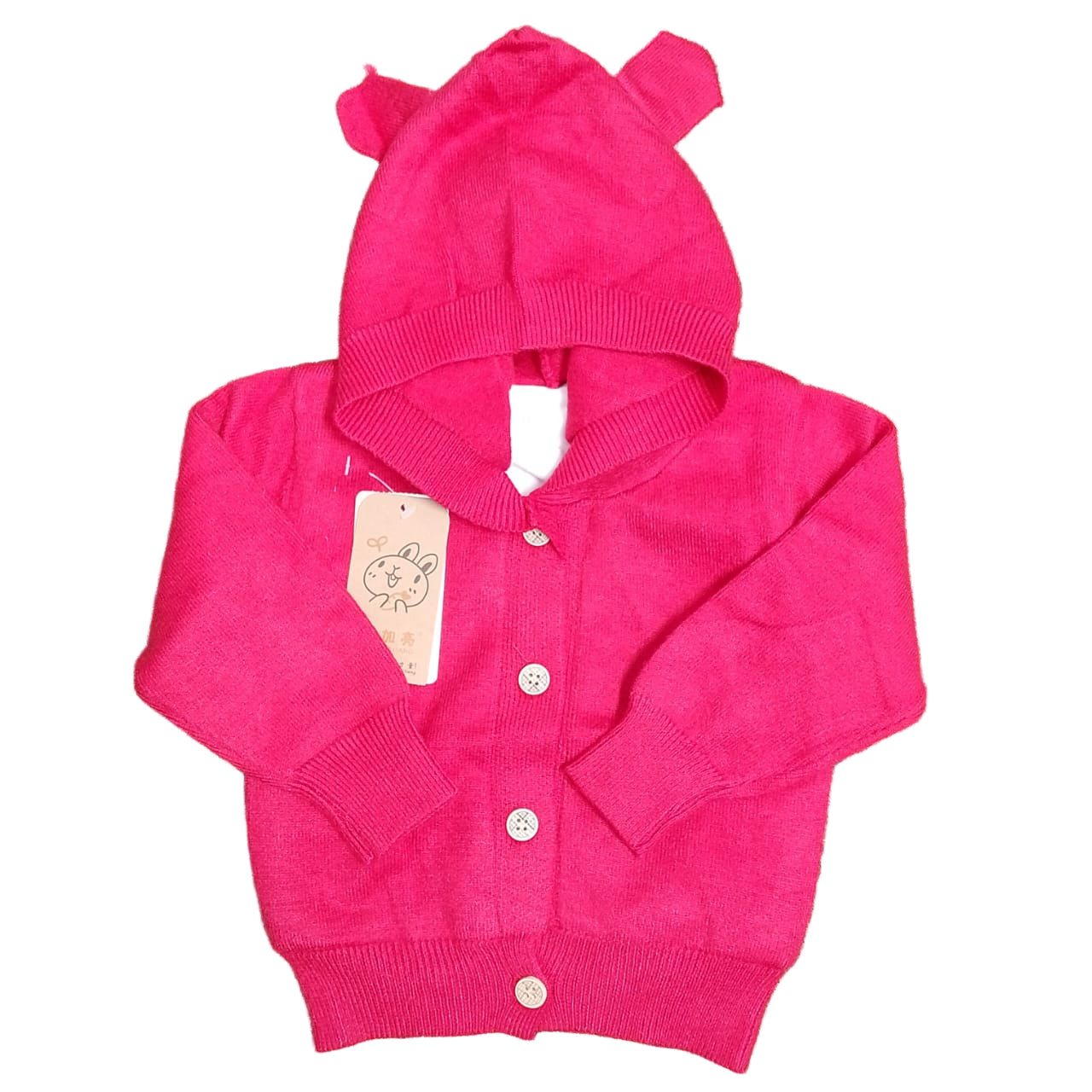 SWEATER HOODED BUTTON