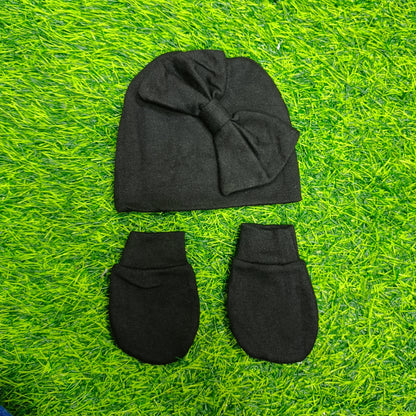 CAP COTTON SET/MITTENS