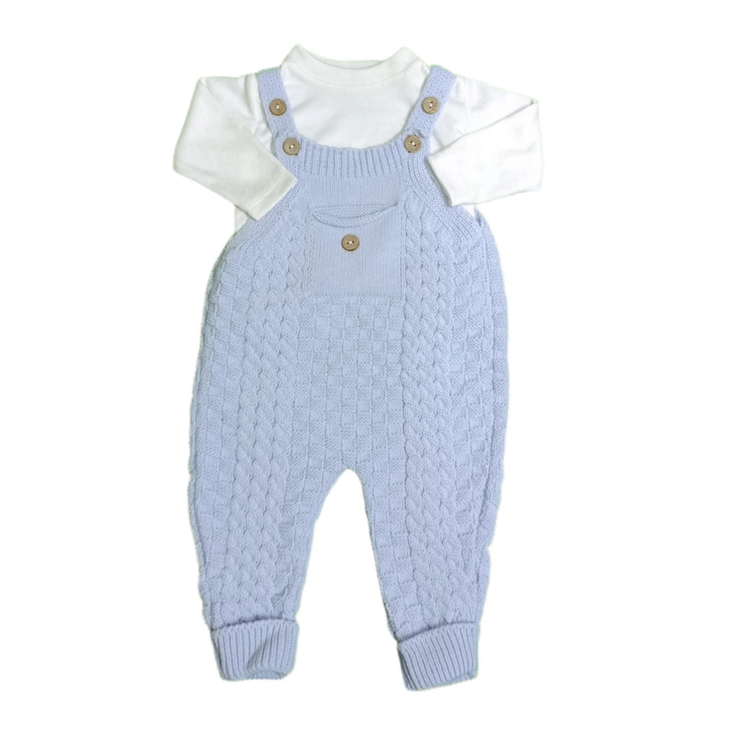 2PC KNITTED ROMPER