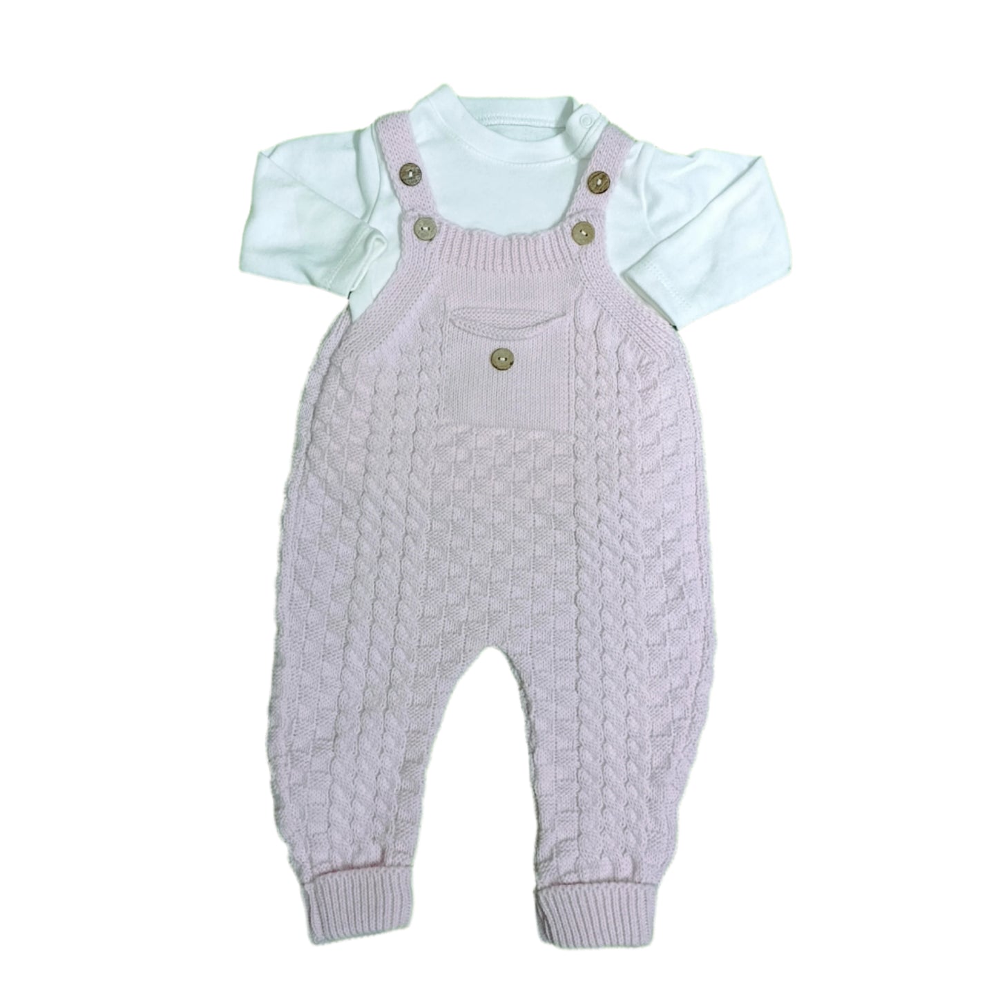 2PC KNITTED ROMPER