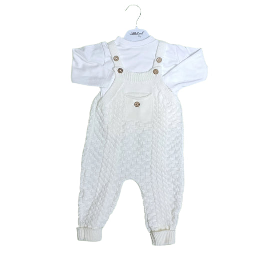 2PC KNITTED ROMPER