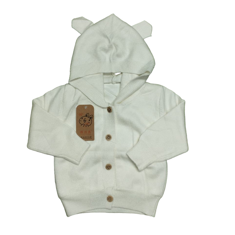 SWEATER HOODED BUTTON