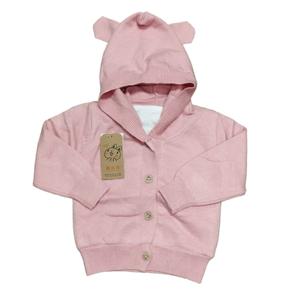 SWEATER HOODED BUTTON