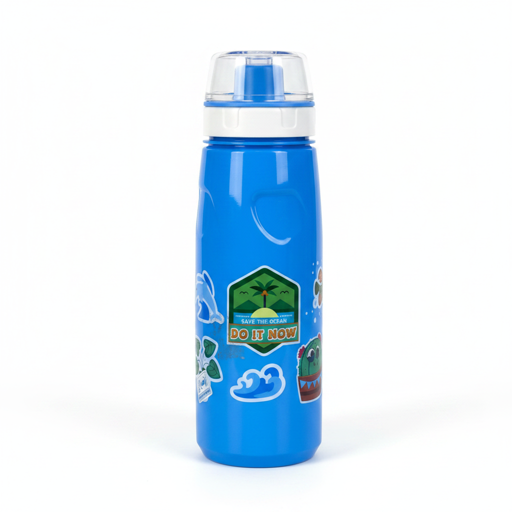 Blue Save the Ocean Kids Bottle