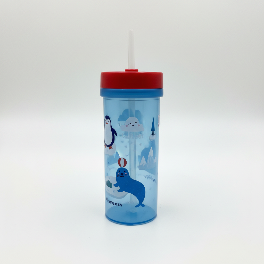 Light Blue Winter Arctic Straw Cup