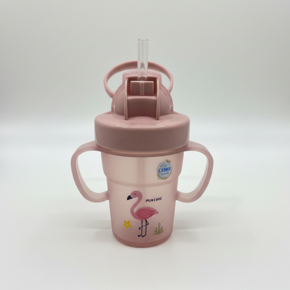 Pink Flamingo Toddler Straw Cup
