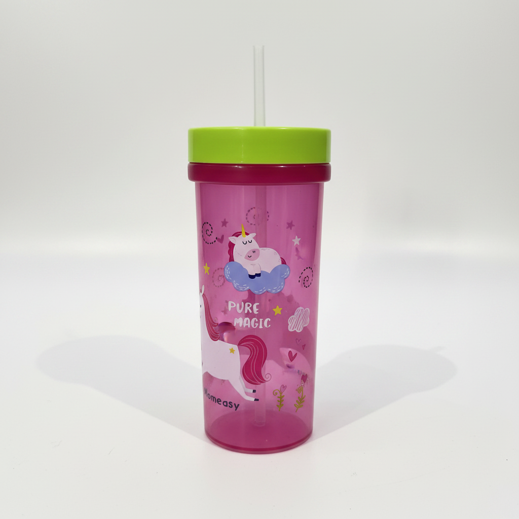 Pink Pure Magic Unicorn Straw Cup