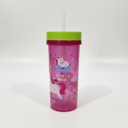 Pink Pure Magic Unicorn Straw Cup