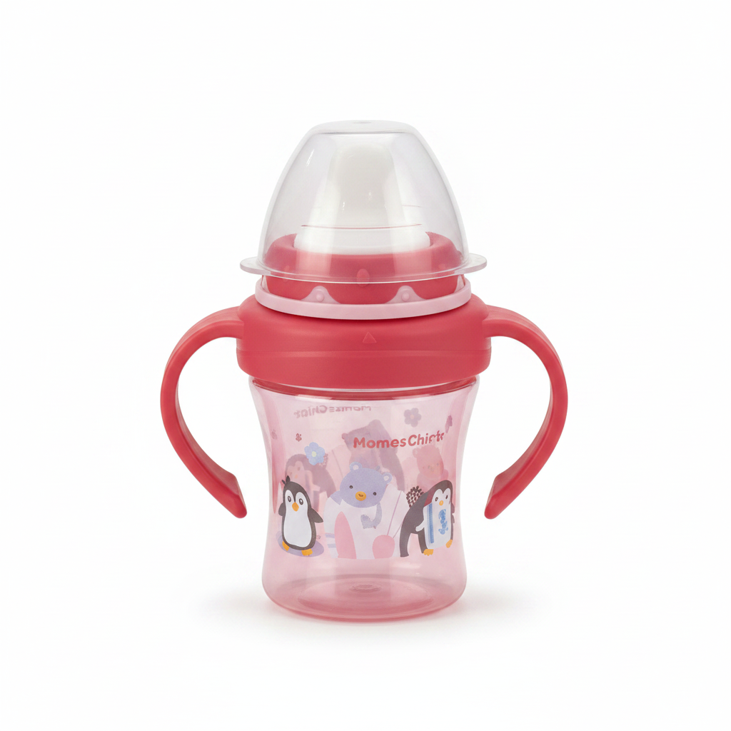 Red Pink Toddler Sippy Cup