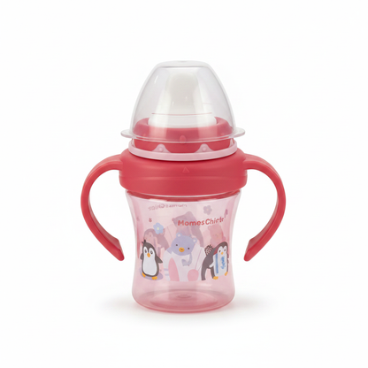 Red Pink Toddler Sippy Cup
