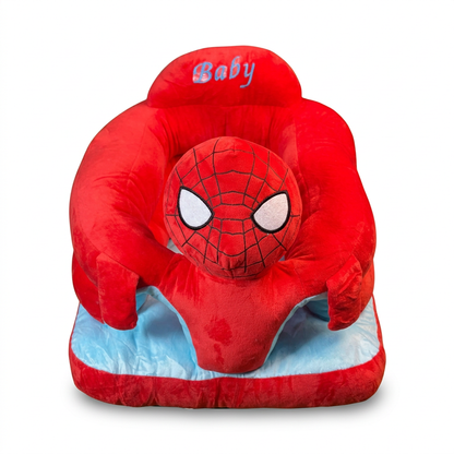 Red web-pattern character seat