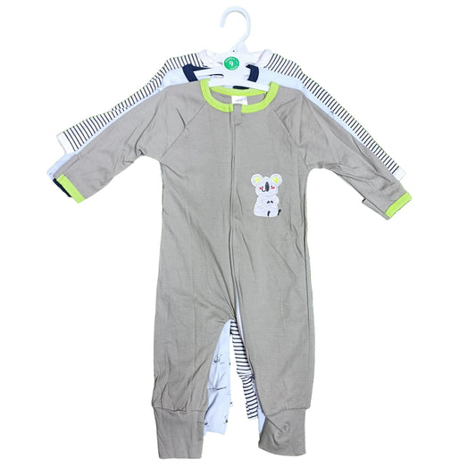 ROMPER 3 PACK (WITH ZIP)