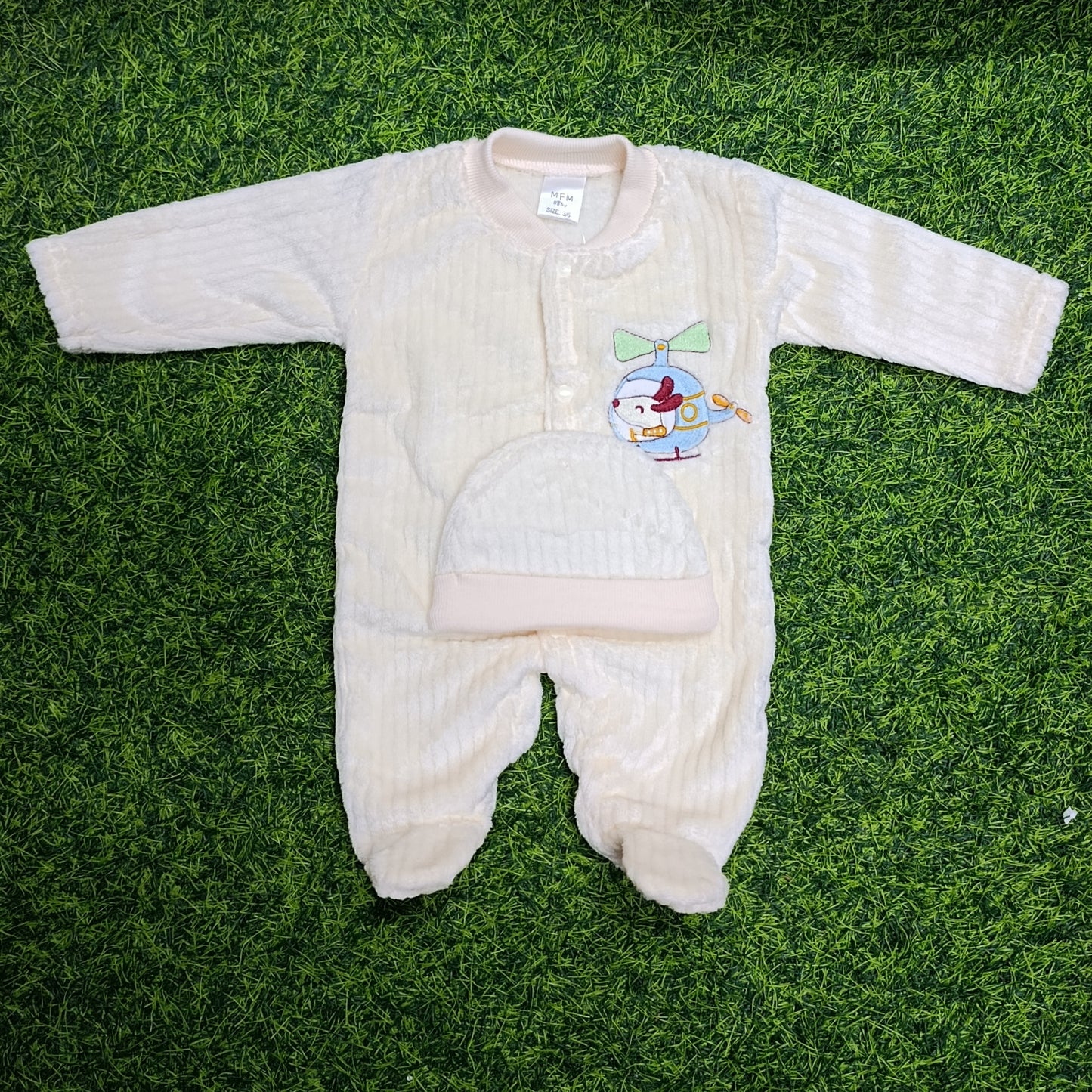 ROMPER FLUFFY STRIPES