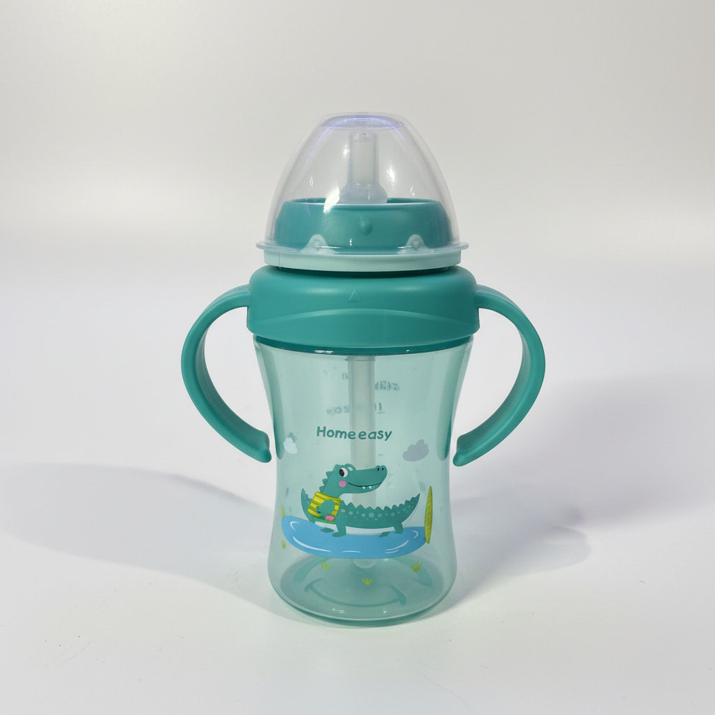Teal Crocodile Toddler Sippy Cup