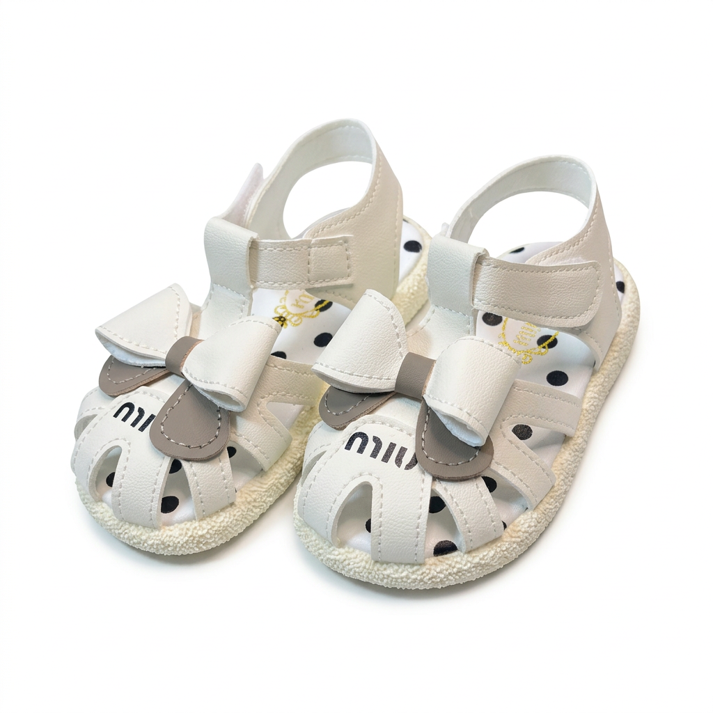 White-background sandals product photo 1